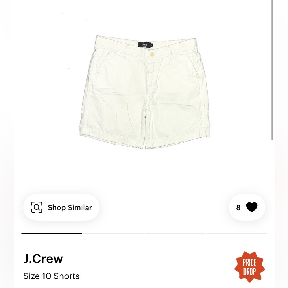 J.Crew White Shorts